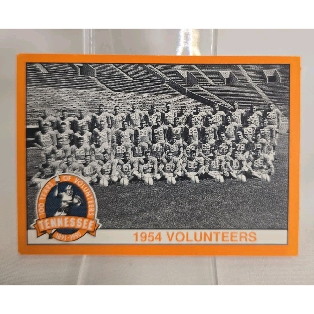 1990 Tennessee Volunteers Centennial Football Card The 1954 Team Photo #220